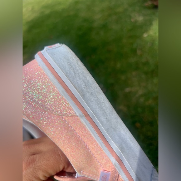 Vans Slip-On Kids 'Glitter - Apricot Nectar size 2.5 Vans - Picture 8 of 11